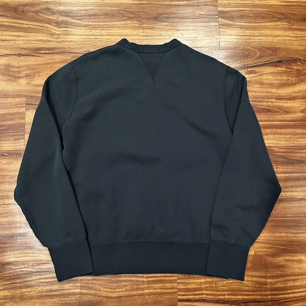 Polo Ralph Lauren Sweatshirt Mens Medium Black Crewneck Pullover Pony Logo